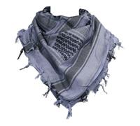 101 INC Professional Kefiah Shemag palestinese 100% cotone 100 x 100 cm vari colori (Nero - Grigio)