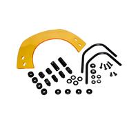 101_Octane Parabrezza corto colorato giallo 11x30cm con supporto