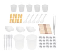 101 Pezzi Kit per Resina Epossidica, Strumenti | Plastica e Legno, per Resina e Stampi in Silicone, Uso Creativo, Montaggio Semplice