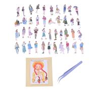 101 Pezzi Persone per Diario Scrapbooking, Adesivo per Album di Mod7762