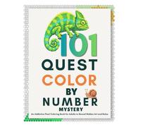 101 Quest Color by Number Mystery: An Addictive Pixel Coloring Book for Adults Featuring Hidden 2.5D-Inspired Art for Relaxation