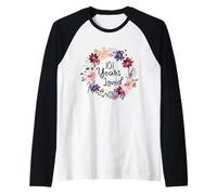 101 Years Loved Floral 101th Birthday Women 101 Years Loved Maglia con Maniche Raglan