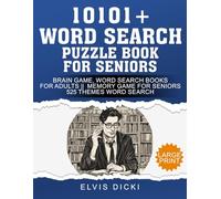 10101+ Word search puzzle book for seniors: Brain game, word search book for adults large print || Memory game for seniors for 525 themes word search