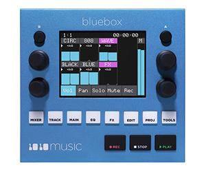 1010music Bluebox - Mixer audio digitale - 12 canali - Ingressi stereo - MIDI I/O - 3 uscite stereo - Effetti: reverb, ritardo, equalizzatore a 4 bande, compressione globale