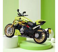 1018 pezzi tecnica verde moto blocchi di costruzione moto veicolo da corsa mattoni giocattoli regali per bambini regali di Natale per adulti