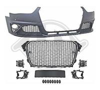 1019351-DDR PARAURTI ANTERIORE RS LOOK AUDI A4 8K B8 2012-2015 CON FENDINEBBIA D