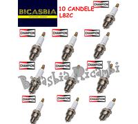 10198 - 10 CANDELA CHAMPION L82C PASSO CORTO VESPA 125 150 PX - ARCOBALENO