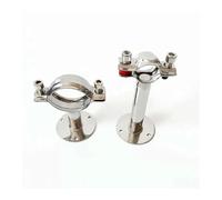 102-108mm 4" 4.25" Pipe Hanger Bracket Clamp Support Clip With Base Plate 304 Stainless For Beer Brewing L=100mm