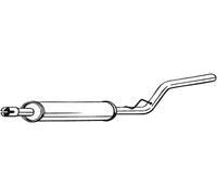 102 CV SILENZIATORE CENTRALE PER VW Caddy III CAS/Lim. Sp. 2KA, 2KH, 2CA, 2CH 1.