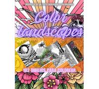 102 paisajes - libro para colorear paisajes únicos y relajantes, los mejores paisajes hechos para colorear y pasar un tiempo relajante y agradable: ... dibujos de paisajes para pasar el tiempo