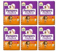 102 Pannolini PAMPERS PROGRESSI Pannolini Bambini taglia 6+ Extralarge 16+ kg