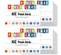 102 PCS Carte di Incentivo, Carte di Premiazione per Studenti di Forma Stellare di Dimensione Business per Stimolare la Creatività & lo Sviluppo delle Abilità per Affari, Aula, Studenti, 8,8cm x 5cm