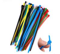 102 Pezzi Fascette Plastica Riutilizzabili, 200mm X 4.8mm Fascette Stringicavo Colorate, Fascette Fermacavo Multiuso Riapribili e Richiudibili, Fascette Elettricista Nylon per Famiglia, Officina
