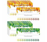 102 PZ Punch Cards, Incentive Reward Card Student Awards Carte di fedeltà per affari, classe, comportamento dei bambini, studenti, insegnanti, 3.5 "x 2", 2 stili