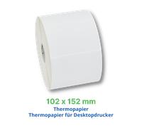 102 x 152 mm - Versandetiketten - Kompatibel mit Zebra Druckern - Thermoetiketten, Vergleichbar mit Zebra Z-Perform 1000D, 800284-605