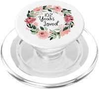 102 Years Loved Women Men 102 Years Old 102th Birthday PopSockets PopGrip per MagSafe