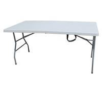 Tavolo in acciaio e hdpe pieghevole 152x76xh74 cm