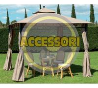 Set 4 teli laterali bianchi x gazebo eden