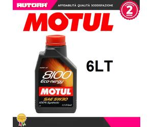 102782 6lt Olio 8100 Eco-Energy 5W30 100% Synthetic (MOTUL)
