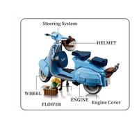 10298 Vespa 125 1106 pcs set di costruzioni regalo compleanno