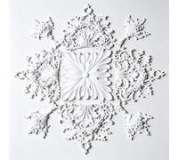 102cm Rosone Lampadario Soffitto Bianco Polistirolo Decorativo