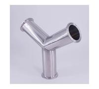 102mm Pipe OD 4" Tri Clamp Y Shaped 3 Way SUS 304 Stainless Steel Fitting Spliter Homebrew Beer Wine
