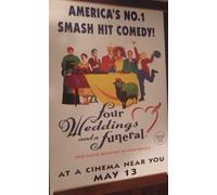 102x152cm Grande Subway Film Poster ~ Quattro Matrimoni E a Funeral 1994