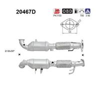 103 KW 140 CV CATALIZZATORE PER Ford Focus III 2.0 TdCi