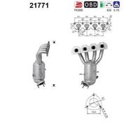 ASA Selection Catalizzatore AS 21771 per Opel Astra H A04, Fiat Croma 194, Alfa Romeo 159 939
