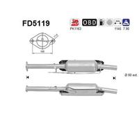 AS Filtro antiparticolato (FAP) 100 KW 136 CV per Ford Focus III Tre Vol 2.0 TdCi