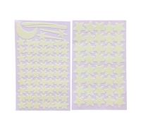 103 Pezzi Adesivi Murali Stelle Luminose per Cameretta, PVC Beige | Effetto Fosforescente Notturno, Decorazione Semplice per Ambienti e Soffitto, Aiuta il Sonno dei Piccoli