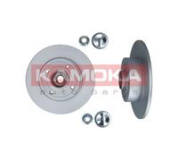 2x Disco freno Assale posteriore pieno 1031135 KAMOKA per RENAULT THALIA II