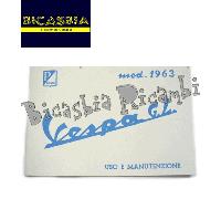 10378 - LIBRETTO USO E MANUTENZIONE VESPA 150 GL VLA1T DAL 1963