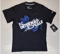 10388 NIKE FC INTER T-SHIRT BAMBINO INTERNAZIONALE SERPENTE COTONE MAGLIA