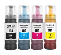 104 Inchiostro Compatibile con Epson 104 Flaconi di Inchiostro Multipack per ET