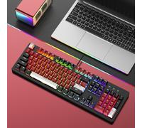 104 tasti Cablata Meccanica Interruttore lineare Tastiera Gioco interruttore blu