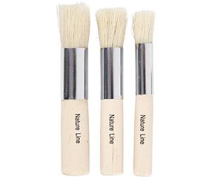 10404 stencil brushes 11 + 14 + 17 mm, 3 assortiti