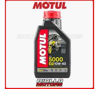 104054 FLACONE 1 LITRO OLIO MOTUL 5000 4T 10W40 TECHNOSYNTHESE 100% SINTENTICO P