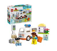 lego duplo - ambulanza e autista - lego 10447 con ambulanza, una piccola casa, 2 figure 19pz anni 2+