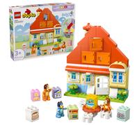 LEGO DUPLO Bluey: Casa della Famiglia Bluey con Gioco di Memoria - Giochi Educativi con 3 Personaggi, Casetta con Finestre Apribili e Gioco da Tavolo - Regalo per Bambine e Bambini 3+ Anni - 10459