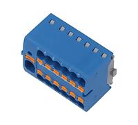 1046962 Connettore: blocco di distribuzione PTFIX 41A 450V per guida DIN blu ...
