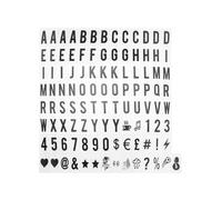 104pcs Cinematic Lightbox Replacement Letters & Numbers Signs black compatible A4 MagiGlow Light Up