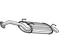 105 CV SILENZIATORE POSTERIORE PER HYUNDAI Accent II LC 1.5 KW 77 CV 105