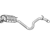 105 CV SILENZIATORE POSTERIORE PER HYUNDAI i30 FD 1.4 KW 77 CV 105