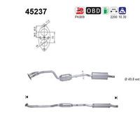 105 KW 143 CV CATALIZZATORE PER BMW 3 Cabriolet E46 318 Ci