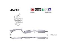 105 KW 143 CV CATALIZZATORE PER BMW 3 Touring E46 318i