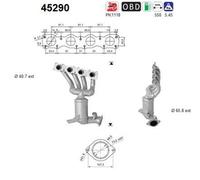 90 KW 122 CV CATALIZZATORE PER BMW 3 E90 316i