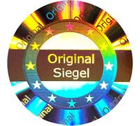 105 pezzi - 3D ologramma originale 25 mm argento lucido - Sigillo di sicurezza, sigillo di qualità, etichette di sicurezza, etichette di sicurezza, etichette autoadesive
