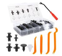 105 Pezzi Rivetti in Plastica per Auto, Clip di Fissaggio per Auto, Clip Universali del Pannello Della Porta, Clip per Assetto Auto, con Strumenti Rimozione, per Interni Auto Pannello Paraurti Porta