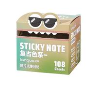 105 strisce adesive, piccoli pennarelli laterali autoadesivi, trasparenti Sticky Notes, foglietti adesivi che possono essere utilizzati come linguette per libri e schede di annotazione indice